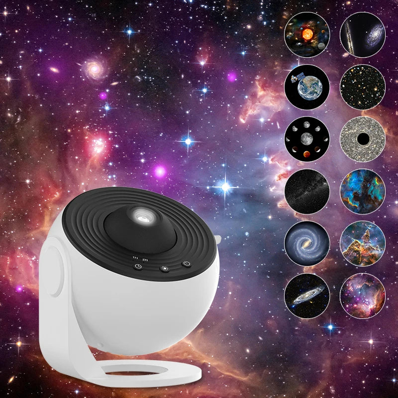 Roomara 360° Galaxy Star Projector Night Light – Rotating Planetarium Lamp for Bedroom, Kids & Relaxing Room Decor
