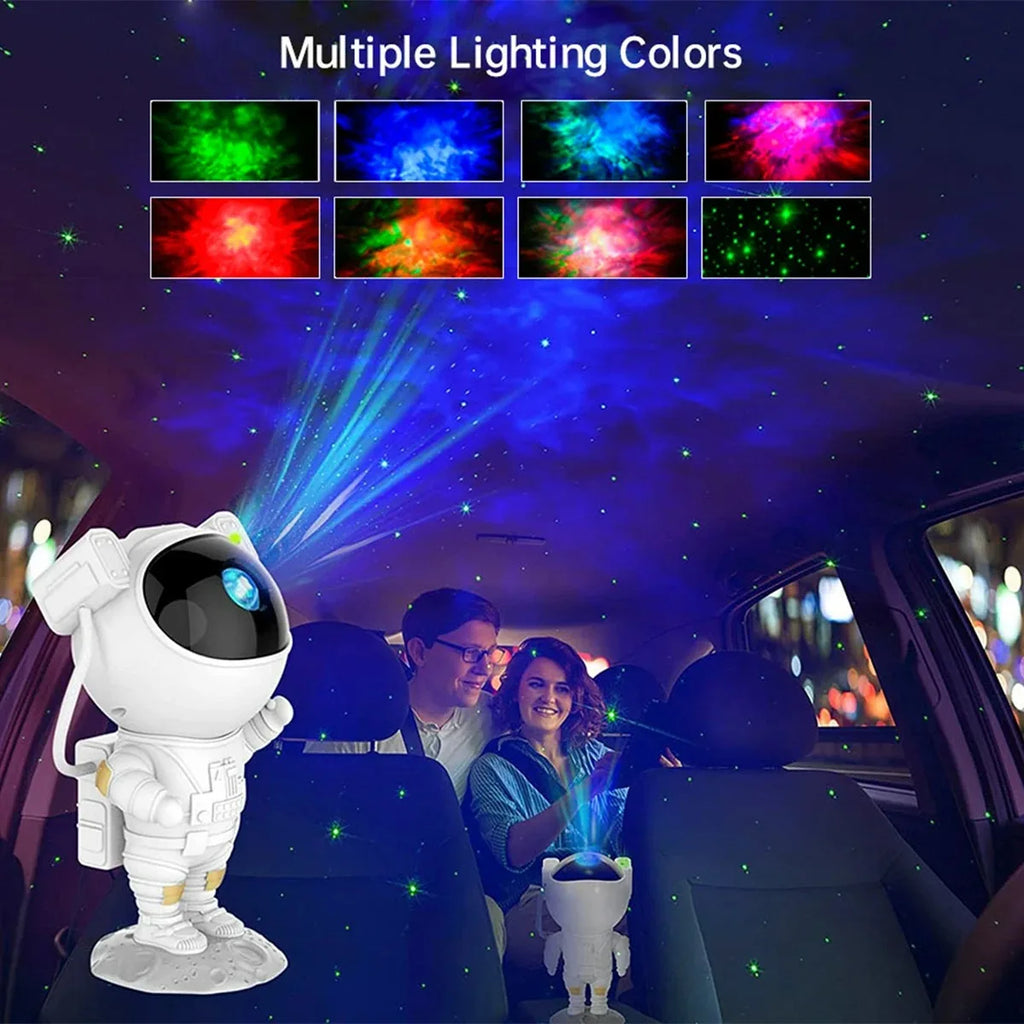 Roomara™ Astronaut Galaxy Star Projector – LED Nebula Night Light with Remote for Bedroom Atmosphere & Aesthetic Room Decor